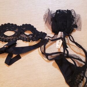 Elegant Black Lace Lingerie Set